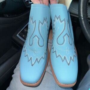 Women Fashion Boots for Women Dressy Low Heel Round Toe‎ Chunky Heel Size 11